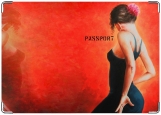 Обложка на паспорт с уголками, flamenco