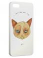 Чехол для iPhone 5/5S, Кот Grumpy cat