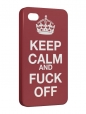 Чехол iPhone 4/4S, Keep calm and fuck off