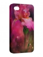 Чехол iPhone 4/4S, Ирис розовый