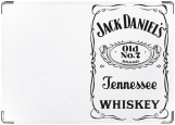 Обложка на паспорт с уголками, Jack Daniel’s