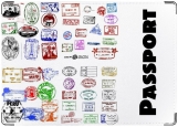 Обложка на паспорт с уголками, Stamps