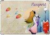 Обложка на паспорт с уголками, Post