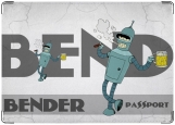 Обложка на паспорт с уголками, Bender