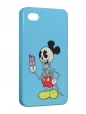 Чехол iPhone 4/4S, Скелет Микки Мауса