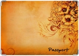 Обложка на паспорт с уголками, под старину
