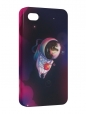 Чехол iPhone 4/4S, Ёжик в космосе