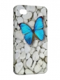 Чехол iPhone 4/4S, Бабочка на камнях