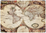 Обложка на паспорт с уголками, карта мира