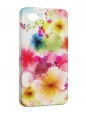 Чехол iPhone 4/4S, Яркий цветочный рисунок