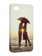 Чехол iPhone 4/4S, Влюбленная пара на пляже