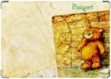 Обложка на паспорт с уголками, Мишута Потапыч