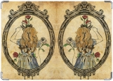 Обложка на паспорт с уголками, Алиса