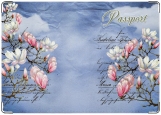 Обложка на паспорт с уголками, Magnolia