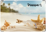 Обложка на паспорт с уголками, лето, море
