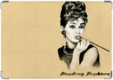Обложка на паспорт с уголками, Одри Хепберн