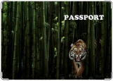Обложка на паспорт с уголками, лев2