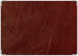 Обложка на паспорт с уголками, бордо кожа