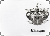 Обложка на паспорт с уголками, герб шиловских
