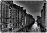 Обложка на паспорт с уголками, Городские каналы