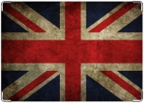 Обложка на паспорт с уголками, Британский флаг под старину