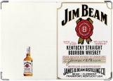 Обложка на паспорт с уголками, Jim Beam