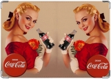 Обложка на автодокументы с уголками, Coca Cola