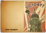 Обложка на паспорт с уголками, Обложка на паспорт Dalek Style