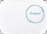 Обложка на паспорт с уголками, Бантик