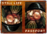 Обложка на паспорт с уголками, Натюрморт (Дали)