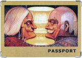 Обложка на паспорт с уголками, Старики (Дали)
