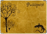 Обложка на паспорт с уголками, Саламандра