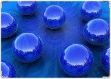 Обложка на автодокументы с уголками, Голубые шары