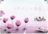 Обложка на автодокументы с уголками, Розовая мечта