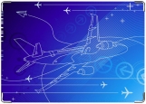 Обложка на паспорт с уголками, Самолет - 1