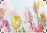 Обложка на паспорт с уголками, Цветы – тюльпаны