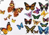 Обложка на автодокументы с уголками, бабочки