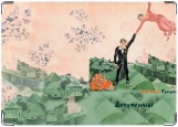 Обложка на автодокументы с уголками, Марк Шагал. Прогулка. 1917г.