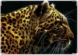 Обложка на автодокументы с уголками, Леопард