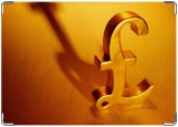 Обложка на автодокументы с уголками, Золотой Евро