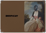 Обложка на паспорт с уголками, Banksy Портрет