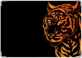 Обложка на автодокументы с уголками, Тигр