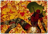 Обложка на автодокументы с уголками, Deadpool