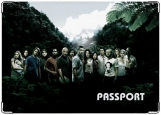 Обложка на паспорт с уголками, LOST