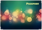 Обложка на паспорт с уголками, огоньки