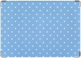Обложка на паспорт с уголками, blue and white polka dots