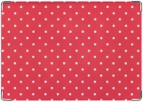 Обложка на паспорт с уголками, red and white polka dots