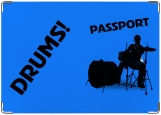 Обложка на паспорт с уголками, Drums!