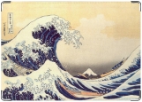 Обложка на автодокументы с уголками, Кацусика Хокусай — Большая волна Канагавы