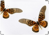 Обложка на паспорт с уголками, бабочка